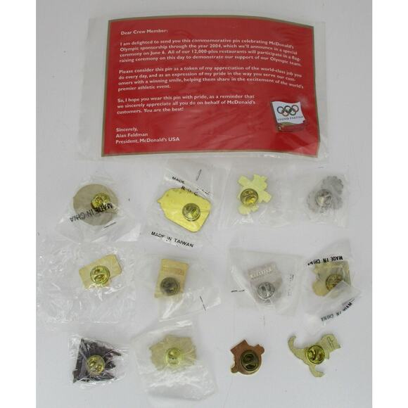 13 McDonald's Lapel Pins Advertising Lot No Duplicates Bugs Life, All Star Team+ - Picture 4 of 4